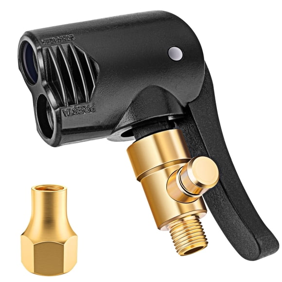 Conector de aire LUMITECO con bloqueo Presta/Schrader 1/4" F-NPT