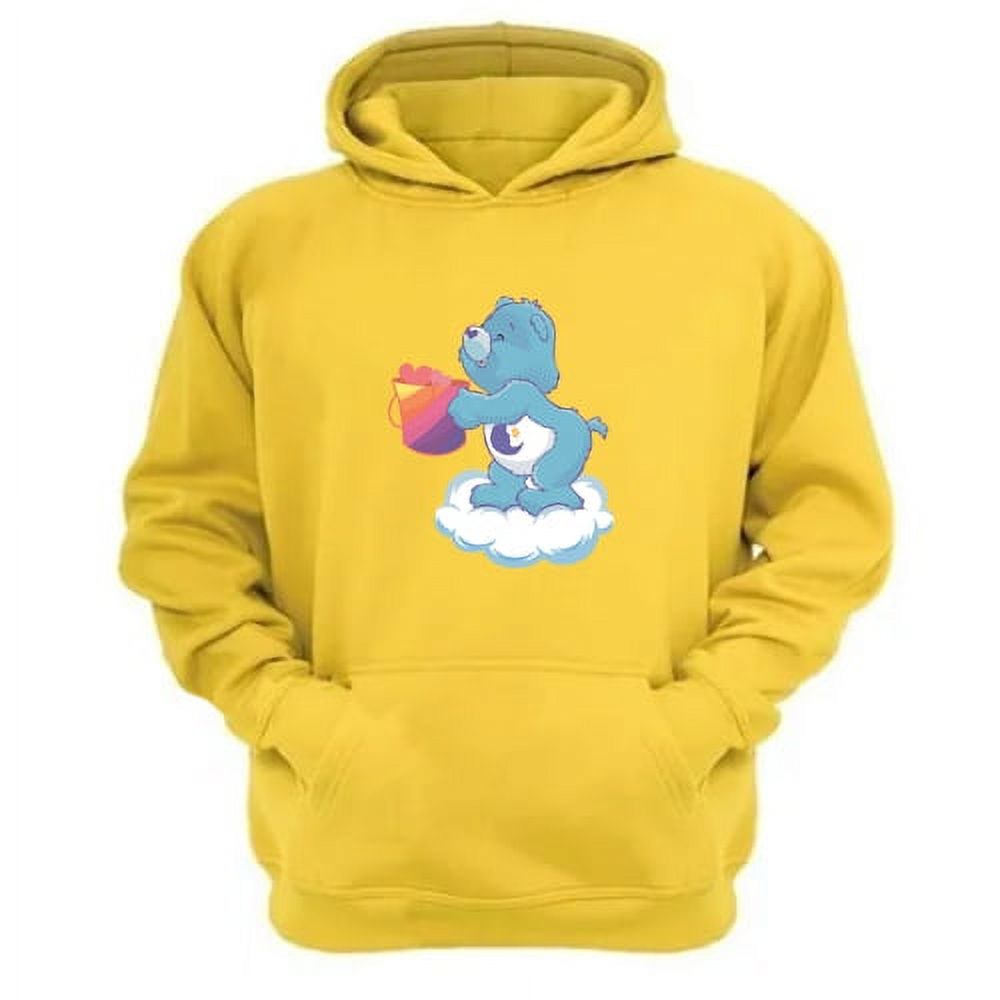 Genérico - Polerón Canguro Osos Cariñosos Amarillo Talla Xs Unisex