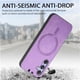 thumbnail image 3 of Magnetic Slim Case for Samsung Galaxy A14 with Camera Guard & Anti-Scratch Back Purple, 3 of 5