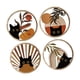 thumbnail image 5 of 4 Letreros De Madera Con Diseño De Gato Negro Bohemio Para Decoración De Pared, Para Dormitorio, Guardería Y Estudio., 5 of 5