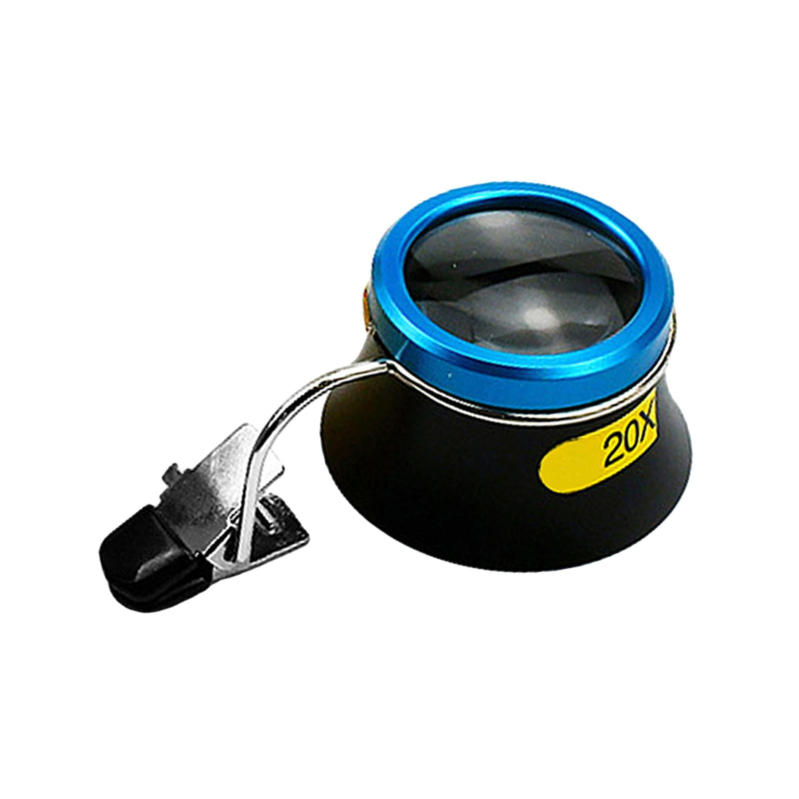 Magideal - Lupa Para Gafas, Herramienta De Reparación De Relojes De Joyería Para Relojero, Lupas De Reparación De Relojes, Lentes De Aumento Para Sellos Y Gemas 20x