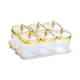 thumbnail image 2 of Caja De Condimentos Dividida, Contenedor De Especias Para Dulces, Sal, Nueces, Plato, 6 Frascos, 2 of 5