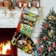 thumbnail image 1 of Shrek Tema: Calcetines de Navidad, fino lino blanco para colgar en escaleras y chimenea, decoración navideña para el hogar, regalo de Navidad. 45cm × 32cm, 1 of 5