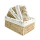 thumbnail image 5 of Cesta Para Servir, Cestas De Almacenamiento Tejidas A Mano Apilables Para Patio, Refrigerio, Inodoro, 3 Uds., 5 of 5