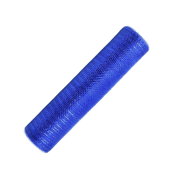Deco Poly Mesh Ribbon Rollos De Láminas Metálicas Para Wreath Swags Decoración Azul