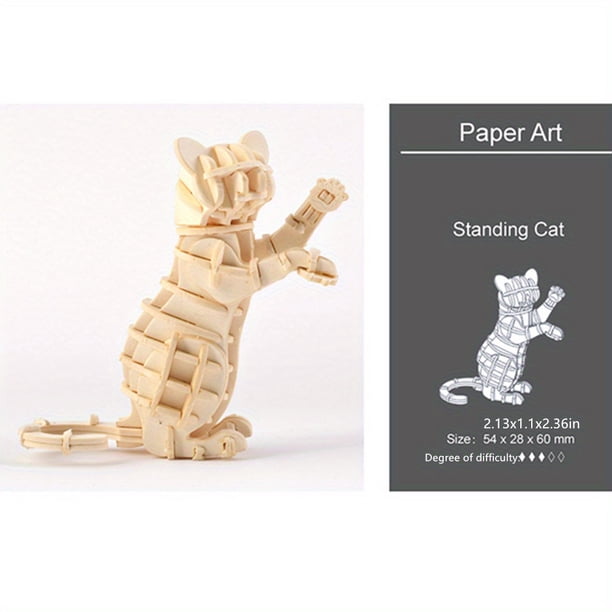 3D Puzzle Animal Assembly Kit Decoratio, Children Animal Puzzle,3D DIY Puzzle Model,Home Office Creative Ornament 3D Model Ornament Children Adult Teenager Gift