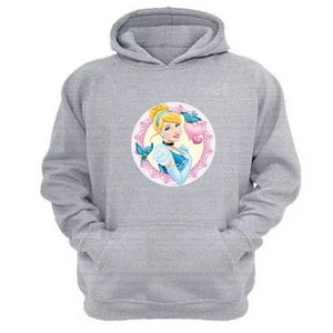 Genérico - Polerón Canguro Cenicienta Gris Claro Talla Xs Unisex