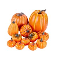 Magideal - 12 Piezas De Calabazas Artificiales Modelo De Verduras Artificiales Lindo Mini Modelo De Calabazas De Simulación Para Halloween Boda Presentación De O