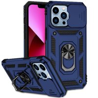 Estuche Gangxun Para Iphone 13 Pro Max, Soporte Giratorio 360°, Estilo Mecánico Y Magnético