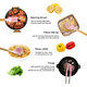 thumbnail image 4 of Juego de utensilios de cocina de 2 piezas, de madera, fáciles de limpiar, antiadherentes, color rosa, 4 of 5