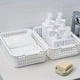 thumbnail image 3 of 1pc Desktop Storage Basket Bathroom Storage Basket Plastic Storage Basket Snack Storage Basket Bathroom Sundries Storage Basket, 3 of 4