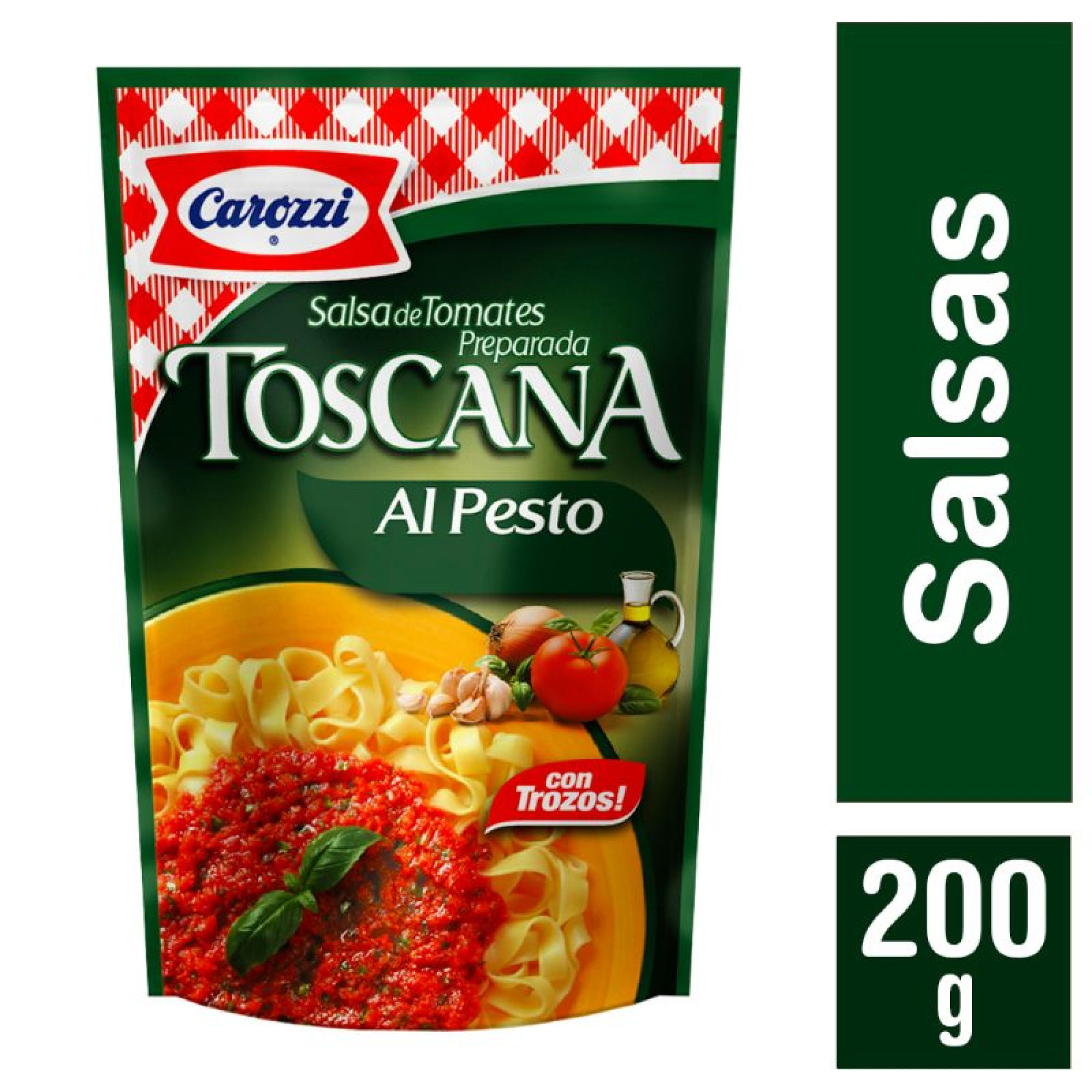Salsa De Tomate Toscana Al Pesto Doypack 200 g Carozzi