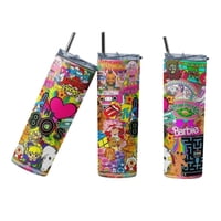 Sm - Termo Botella Agua Termica Dibujo Animado 80 Retro Blanco