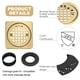 thumbnail image 4 of Kit de rejilla de desagüe Yaseingoo de 4" de acero inoxidable SUS 304 con acabado latón cepillado, 4 of 6