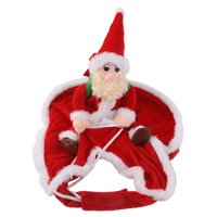 Magideal - Disfraz De Navidad Para Perros, Papá Noel Montando Perros Vaquero Montar Linda Mascota Cosplay Disfraz Vaquero Caballo Trajes De Vacaciones , S S