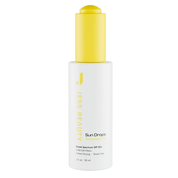 Protector solar JESS BEAUTY Sun Drops SPF 50, 30 ml, con escualano