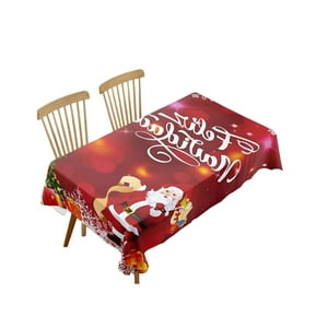 Tengfei - Mantel Navideño Antimanchas 140 Cm X 220 Cm Luces
