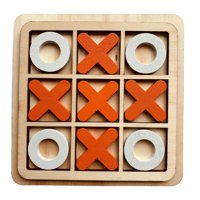 Magideal - Tablero De Madera Clásico Tic Tac Toe Juego Divertido Juego De Mesa Ocio Juegos Familiares Inteligentes Ajedrez Xoxo Para Padres E Hijos Para Niños