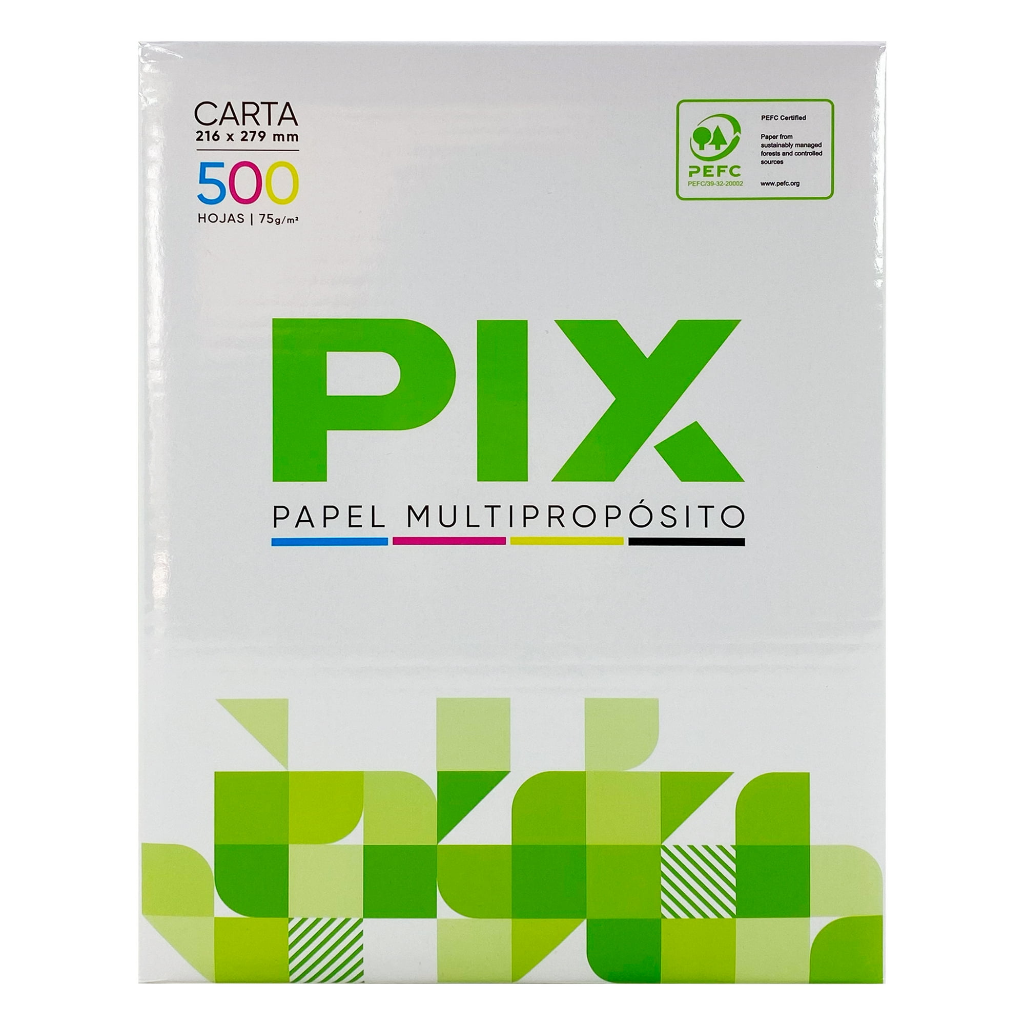 Resma Papel Carta Pix 75 G 500 Hojas Multipropósito