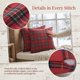 thumbnail image 3 of REGALWOVEN Paquete de 2 Fundas de Cojín Decorativas Festivas de Cuadro Escocés Tartan Cuadradas Cuadro Grande Rojo 20 x 20 Pulgadas, 3 of 7