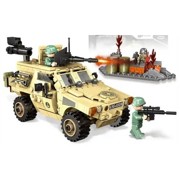 tanque Jeep VBL Panhard, compatible Lego