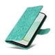 thumbnail image 2 of Funda tipo cartera FOXDOCK para Huawei Nova 12 , diseño girasol en relieve, cuero PU, cierre magnético, soporte y tarjetero, 2 of 5