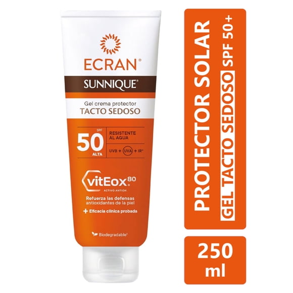 Gel-crema protector solar Ecran fps50, 250 ml