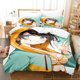 thumbnail image 1 of Anime Kawaii Oozora Subaru Bedding Set,Duvet Cover Bed Set Quilt Cover Pillowcase, Boys Girls Adult Bed Sheets, 1 of 5