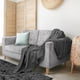 thumbnail image 5 of Manta Utopia para ropa de cama, color gris ahumado, 100% algodón, doble, 220 x 180 cm, 5 of 7