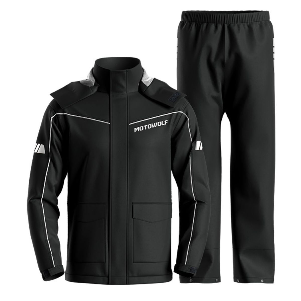 Traje Impermeable Para Moto Y Ciclismo Motowolf 0403b-gy