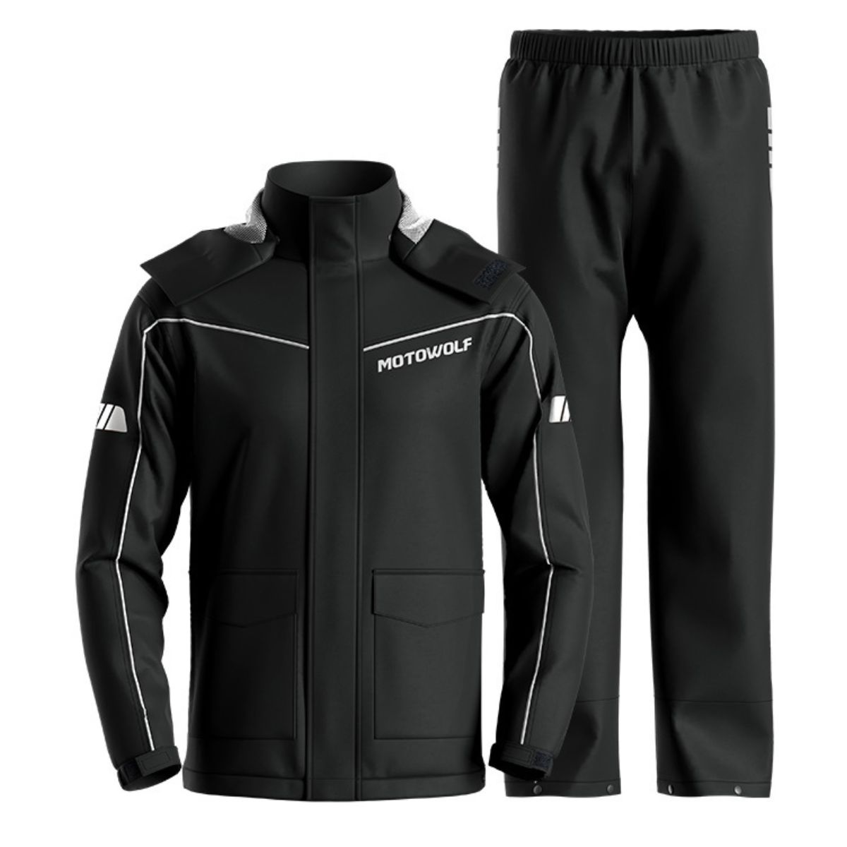 Traje Impermeable Para Moto Y Ciclismo Motowolf 0403B-Gy