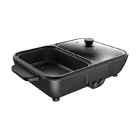 Bothyi - Olla Eléctrica Con Parrilla Para Cocina, Cocina Para Cenas Familiares, Apartamentos En Casa, Color Negro