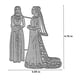 thumbnail image 2 of Troqueles de Corte HGSALK Vestido de Novia y Dama de Honor en Metal, 2 of 6