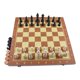 thumbnail image 2 of Juego De Tablero De Ajedrez De Madera Plegable Portátil De 15x15 "Ligero, 2 of 5