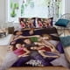 thumbnail image 2 of Colina del Árbol Conjunto de sábanas temático, trío de piezas, cómodo y amigable con la piel, diseño único, regalo de decoración para el hogar para familiares, amigos y fans,135cm *200cm, 2 of 6