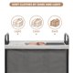 thumbnail image 5 of Cesto de ropa Storage Maniac Rolling, 3 secciones, 120 L, gris, 5 of 8