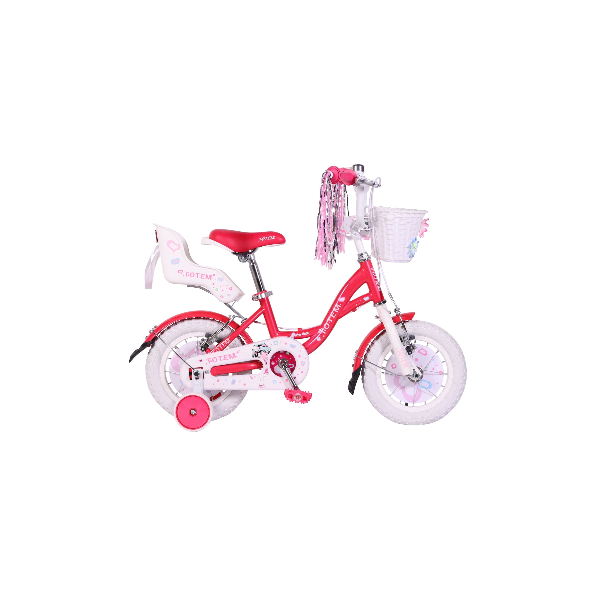 Bicicleta Totem Infantil Aro 12 Pretty Girl Color Fucsia