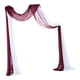 thumbnail image 2 of Boda Draping Party Telón de fondo Paneles Recepción Swag 70x550cm para hogar Foto Telón de fondo Escenario , y 1x Blanco 1x Vino Tinto, 2 of 5