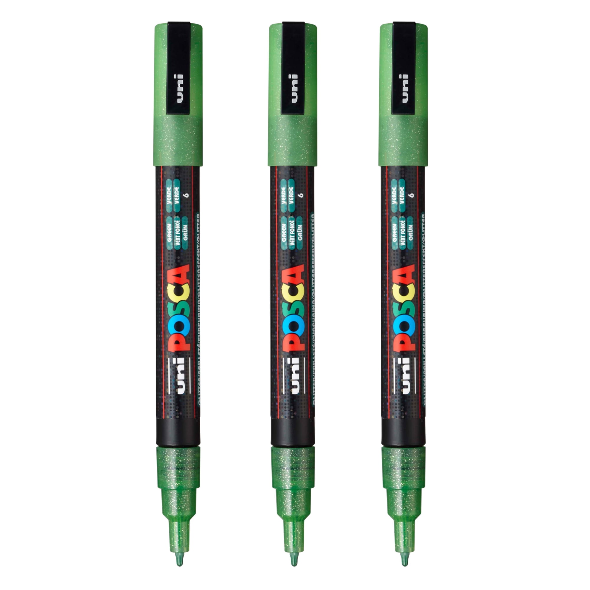 Marcadores De Pintura Posca Pc-3m, Reversible, Punta Fina, 3 Unidades