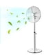 thumbnail image 1 of Ventilador de pedestal VEVOR Industrial, 40 cm, oscilación de 75 grados, plateado, 1 of 9