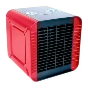 Raf - Calefactor Electrico Poratil Compacto 1500W Negro Rojo R1405