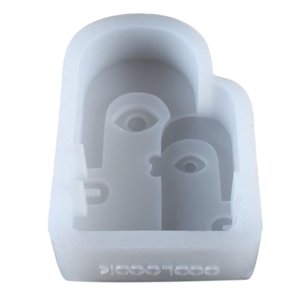 Bothyi - Molde De Silicona De Cara Abstracta, Fabricación De Velas De Aromaterapia, Decoración Del Hogar, Molde De Jabón De Doble Cara