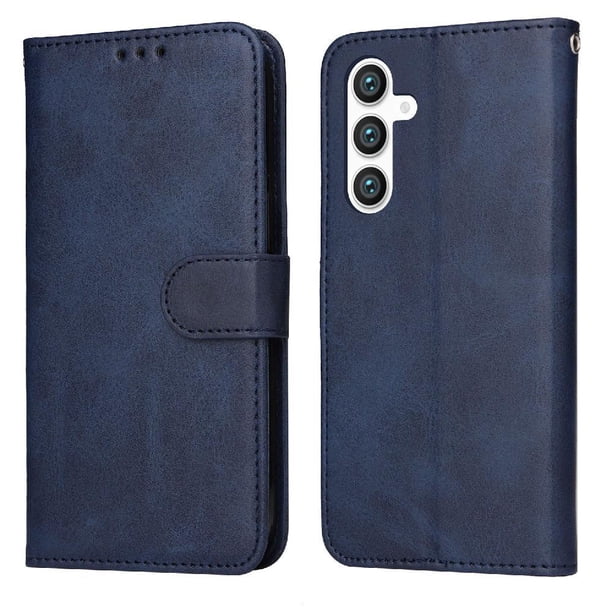 Funda Billetera para Samsung Galaxy S23 FE con Porta Tarjetas y Soporte Ajustable Azul