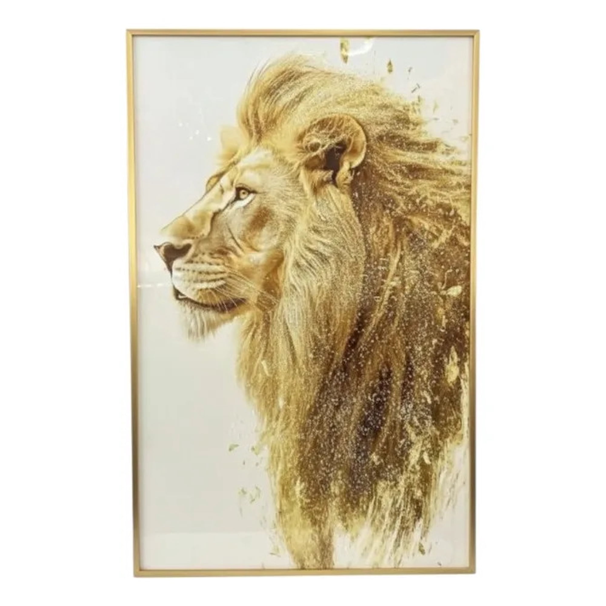 Genérico - Cuadro Pared Decorativo Moderno León Majestuoso Jhn