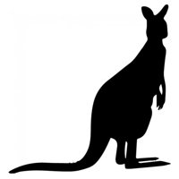 Rienda Libre Graphics - Decomural Kangaroo Australian Wild Animals Ws-32725