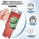 thumbnail image 5 of Rango Vaso aislado de acero inoxidable con asa, diseño temático, regalo para familia, amigos y fans; incluye pajita y encaja en el portavasos estándar, 40 oz, 5 of 6