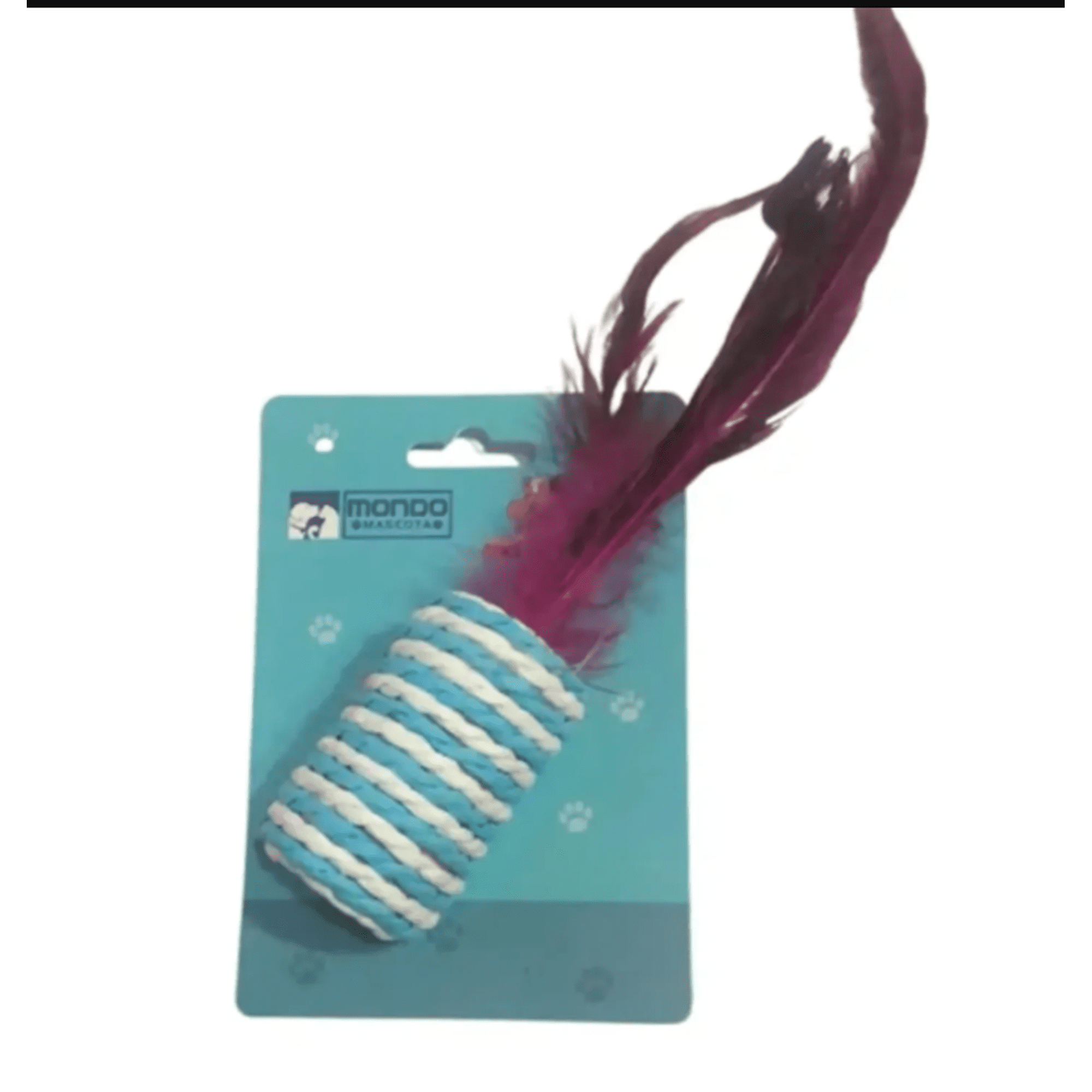 Juguete Rollito Para Gatos Con Plumas