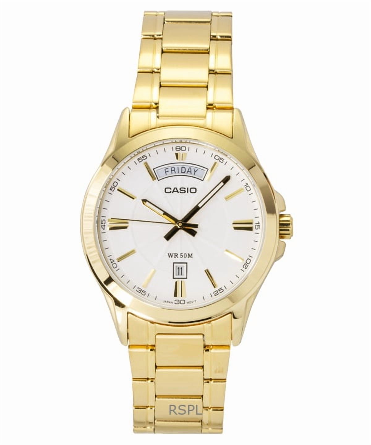 Reloj Analógico Casio Mtp-1381Gd-7Av Dorado Hombre