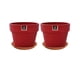 thumbnail image 1 of Set de 2 Maceta Greta 16cm Morron y sus platos, 1 of 3