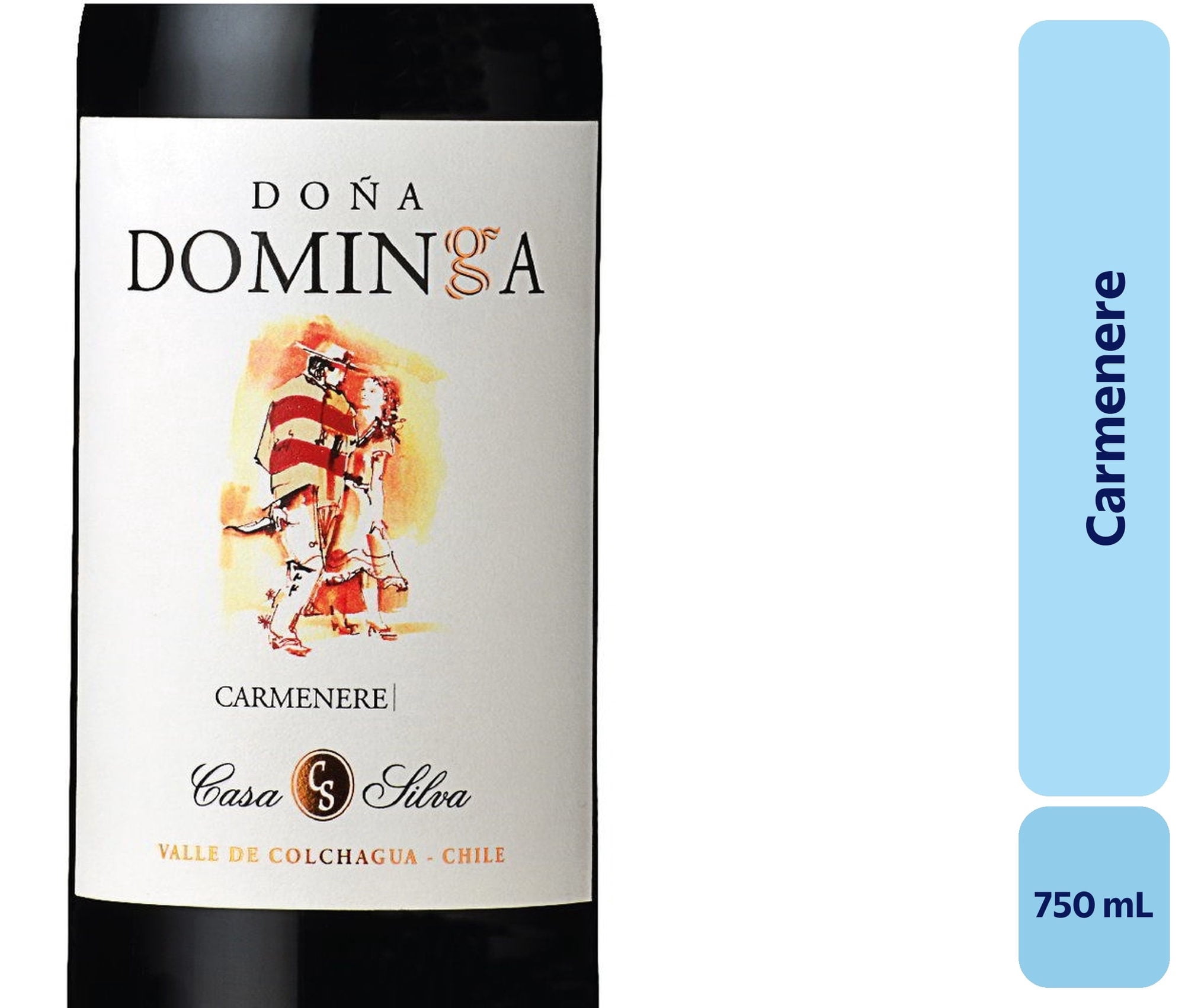 Vino Carménère Botella 750 mL Dona Dominga